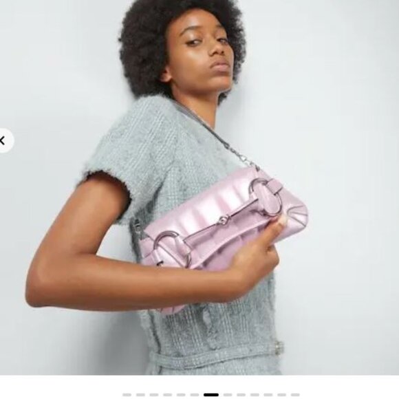 NEW Gucci Horsebit Iridescent Flap 2 Way Chain Leather Strap Shoulder Bag 764339 - Picture 13 of 14